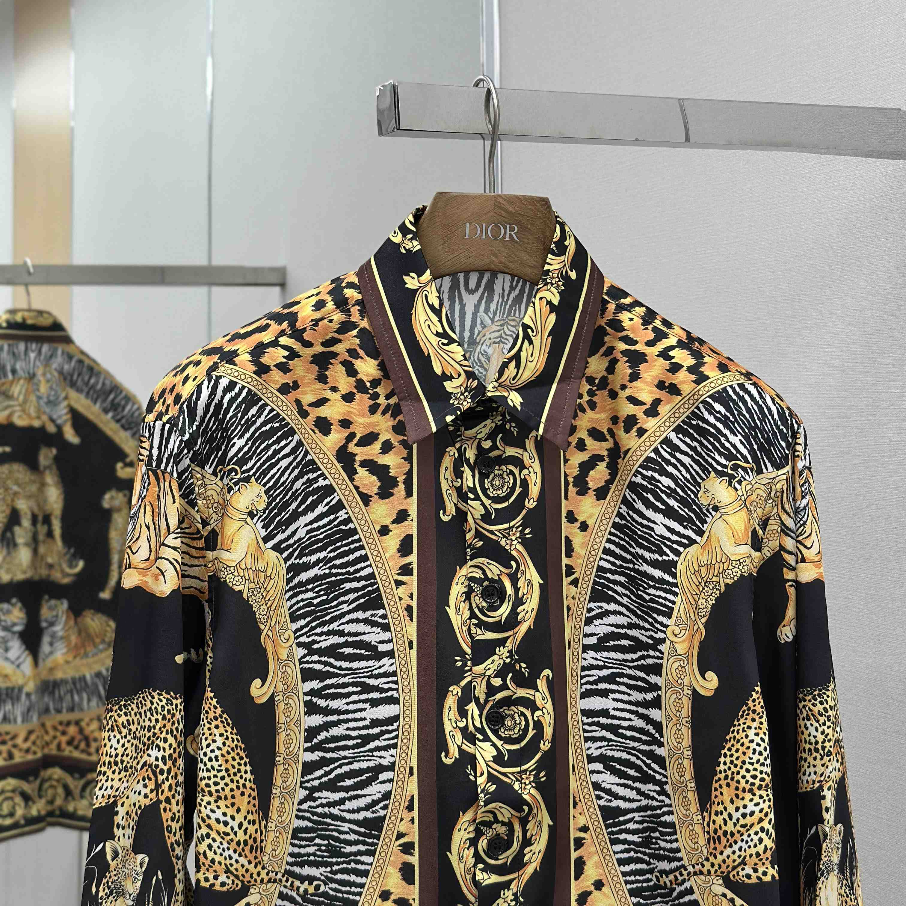 Versace Wild Cats Silk Shirt - EUR FASHION
