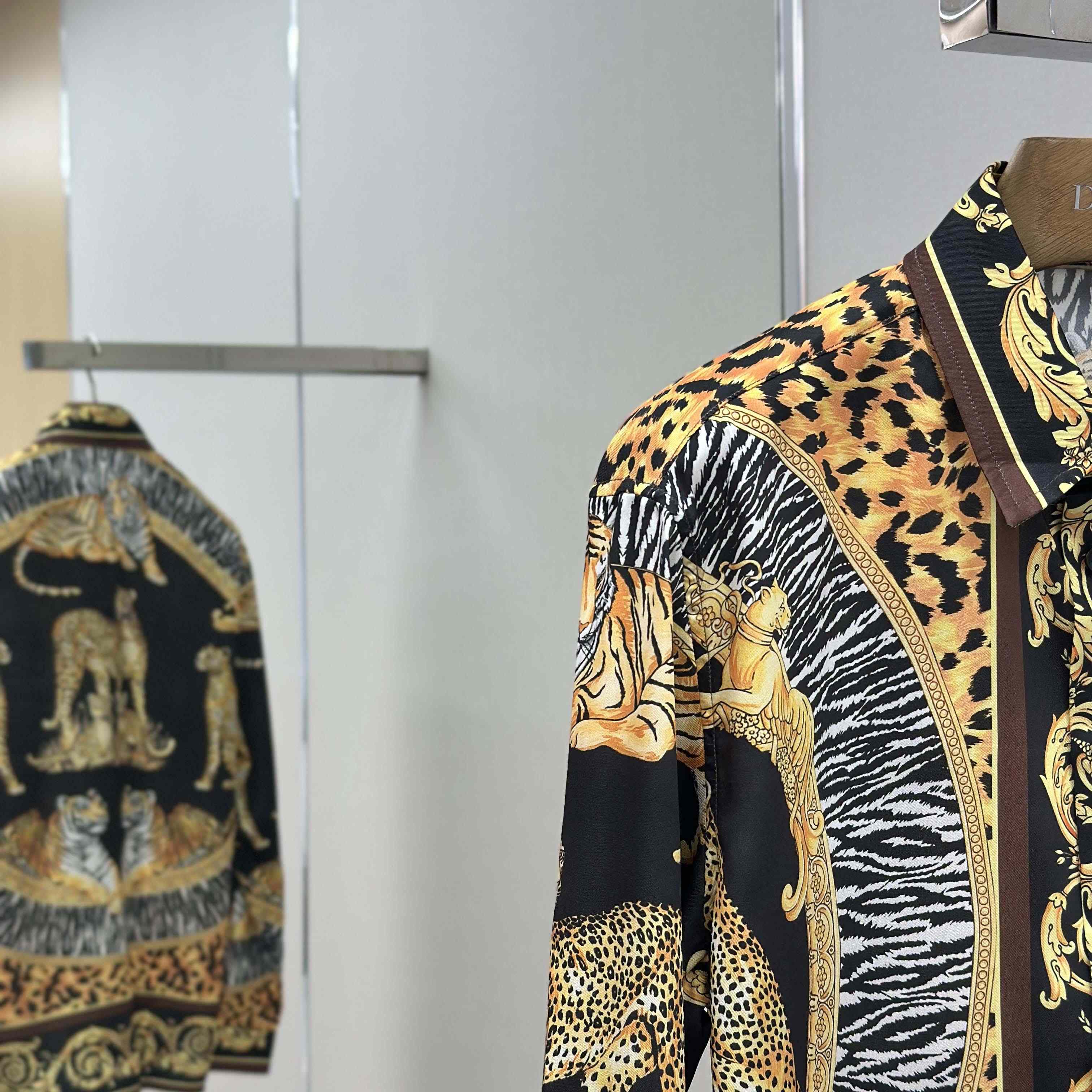 Versace Wild Cats Silk Shirt - EUR FASHION
