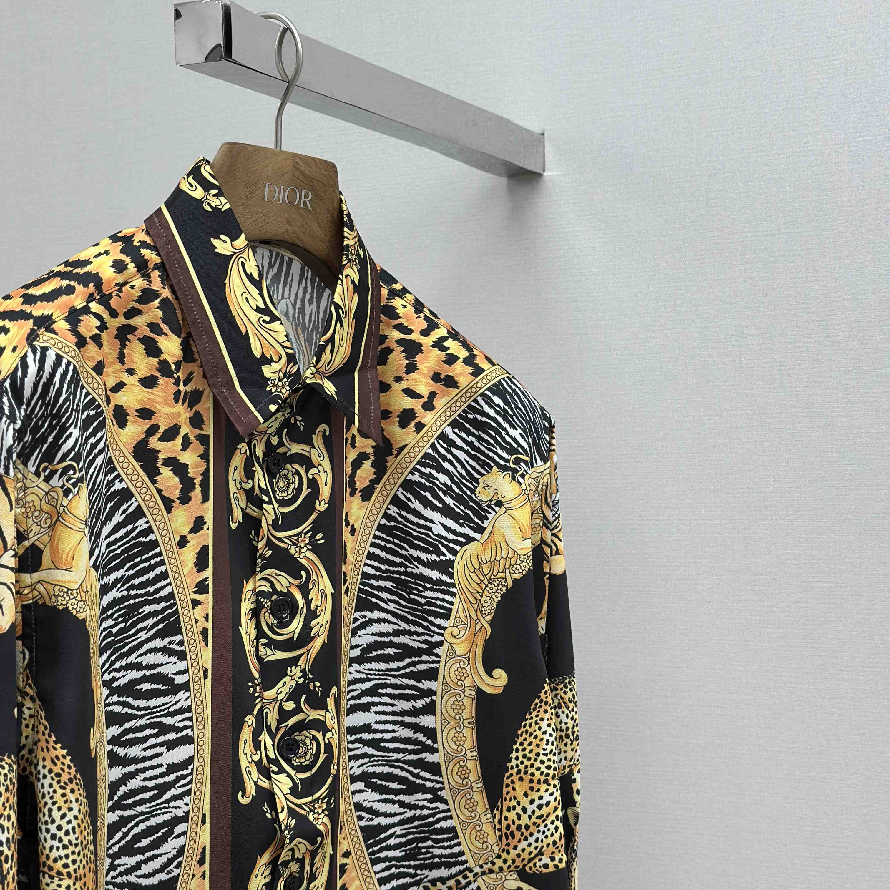 Versace Wild Cats Silk Shirt - EUR FASHION