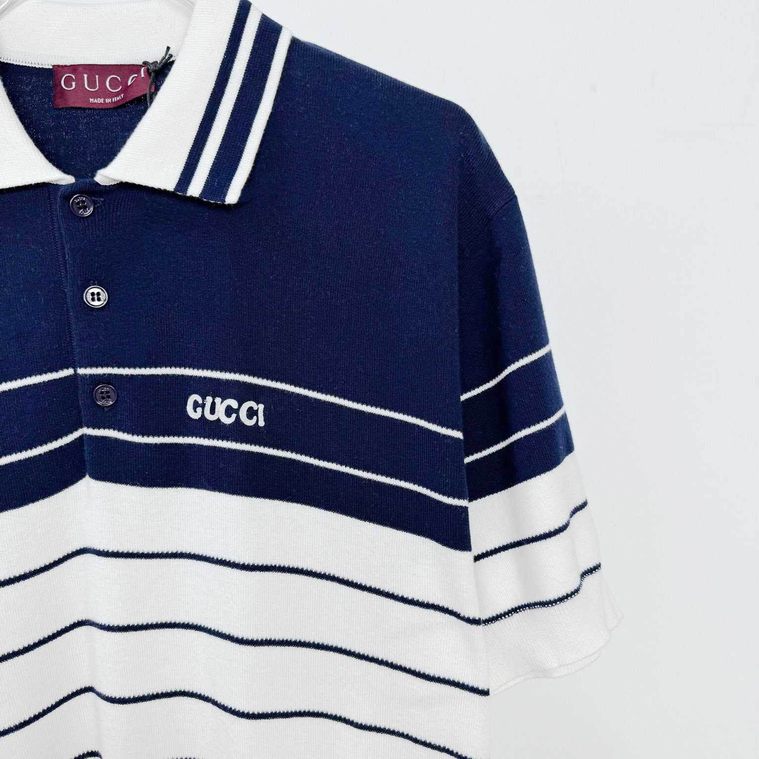 Gucci Cotton Polo Shirt With Embroidery  - EUR FASHION