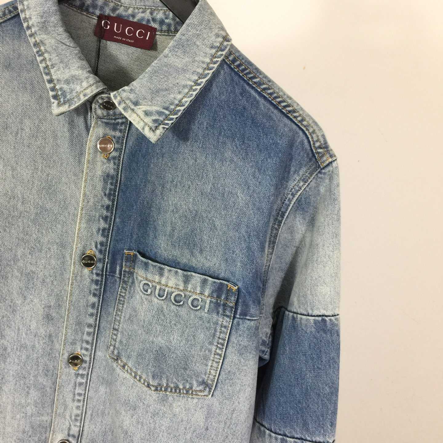 Gucci Cotton Denim Shirt - EUR FASHION