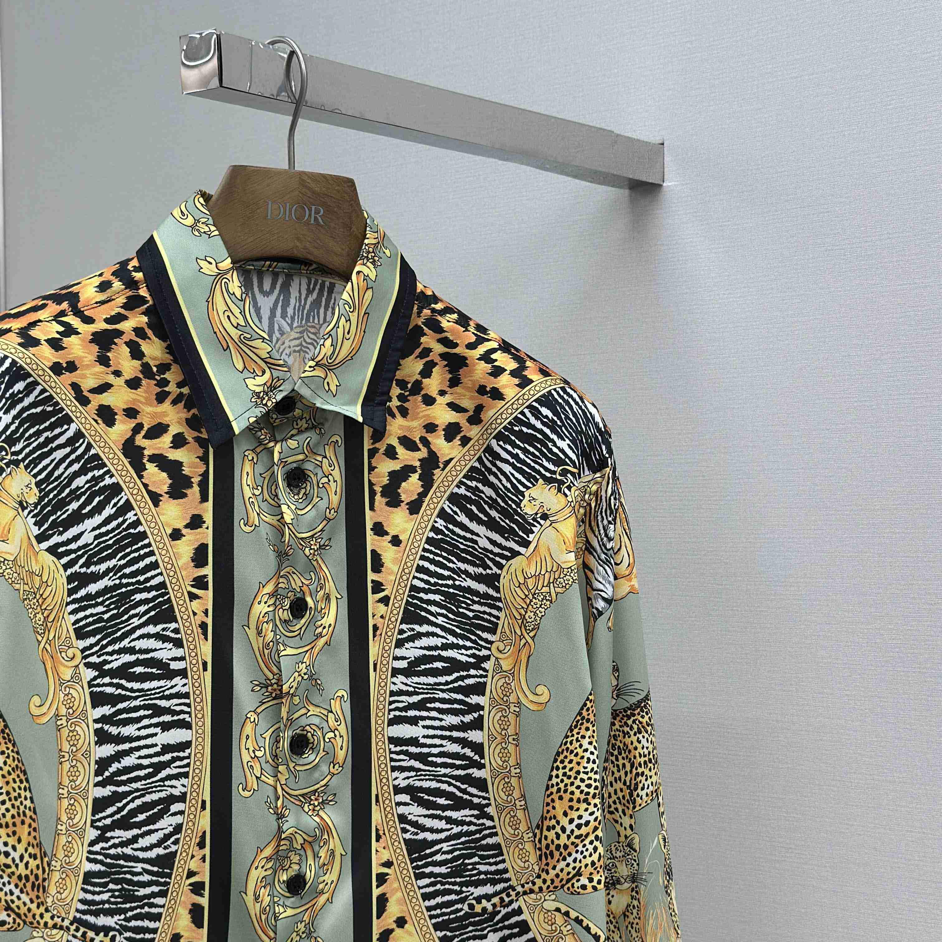 Versace Wild Cats Silk Shirt - EUR FASHION