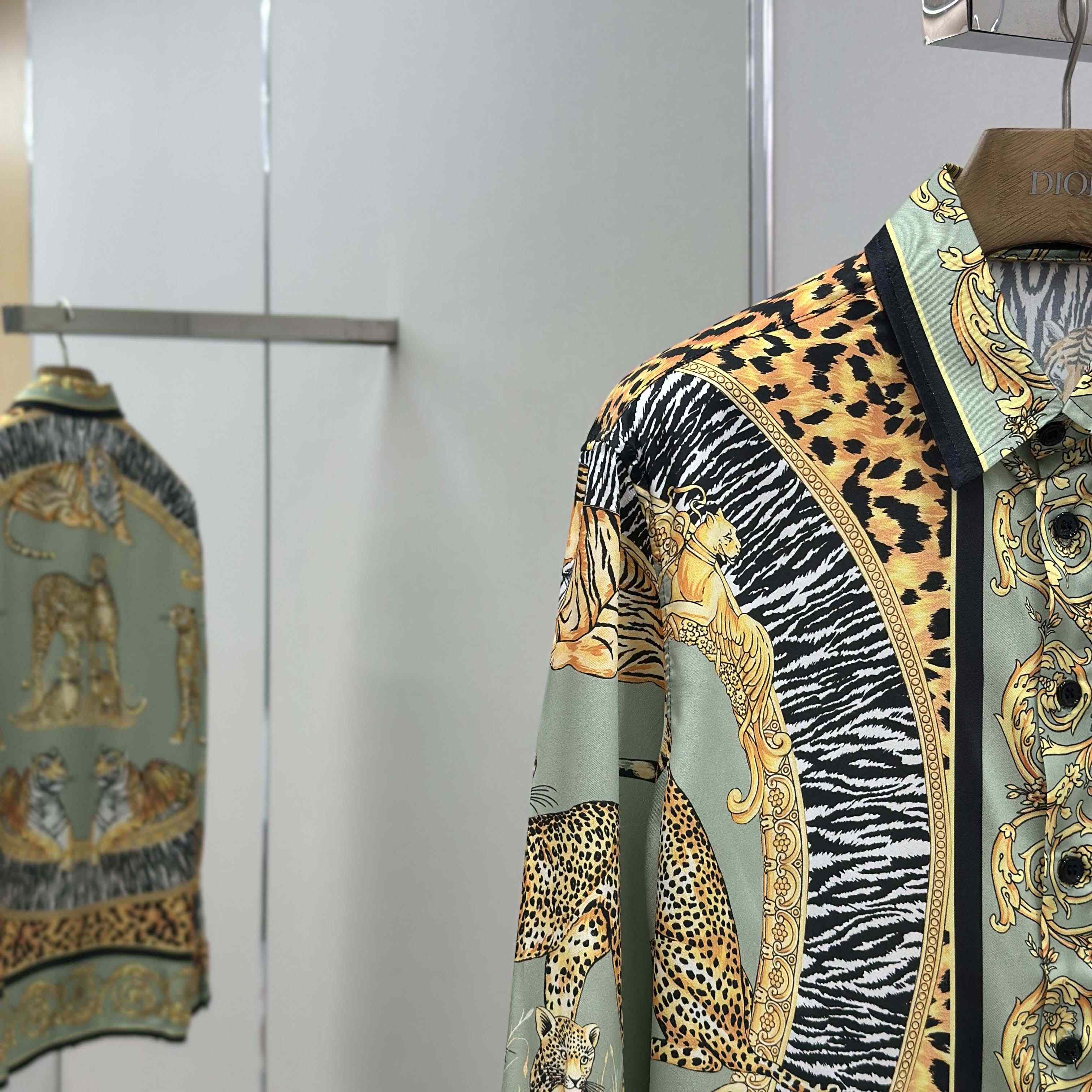 Versace Wild Cats Silk Shirt - EUR FASHION