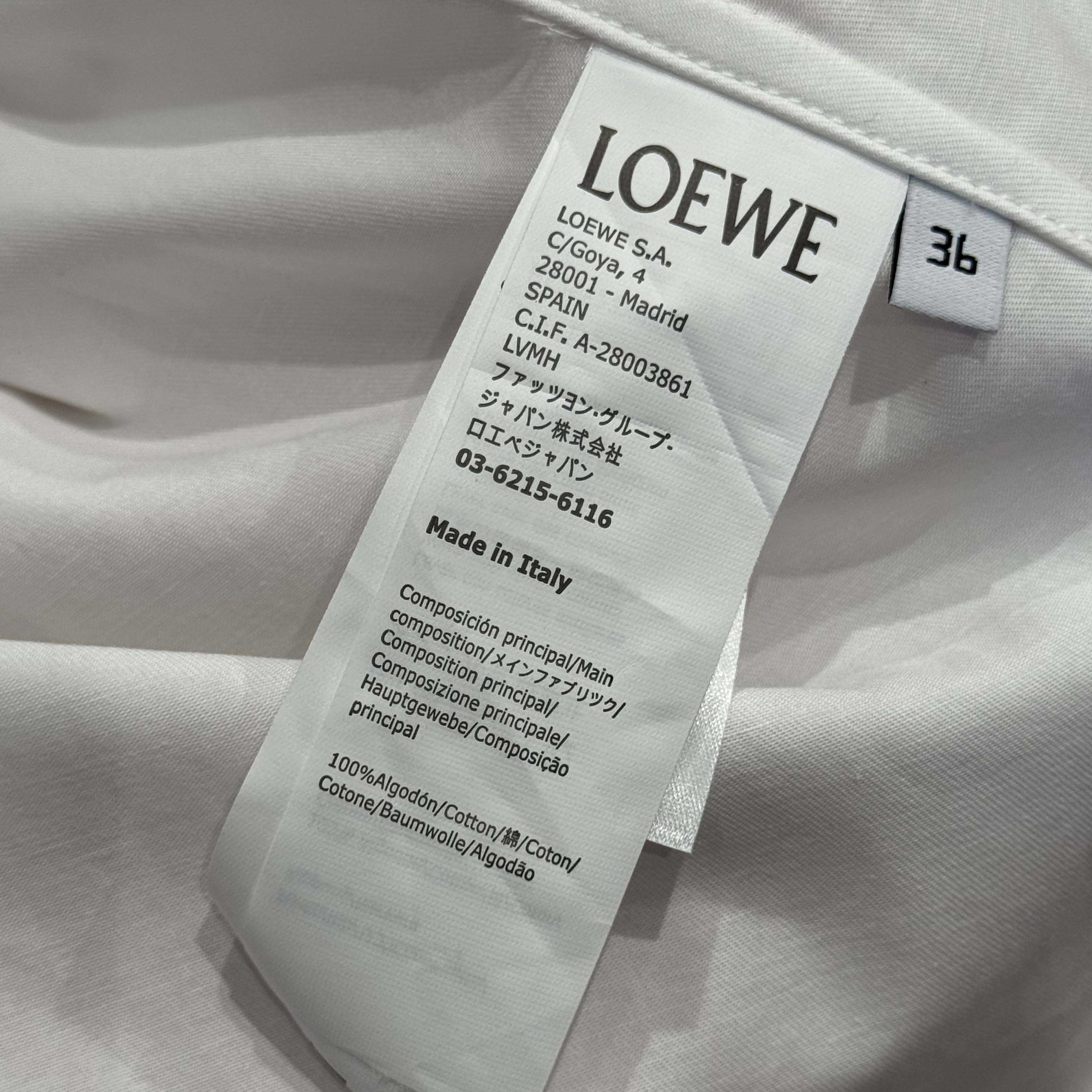 Loewe Anagram Shirt In Cotton - EUR FASHION