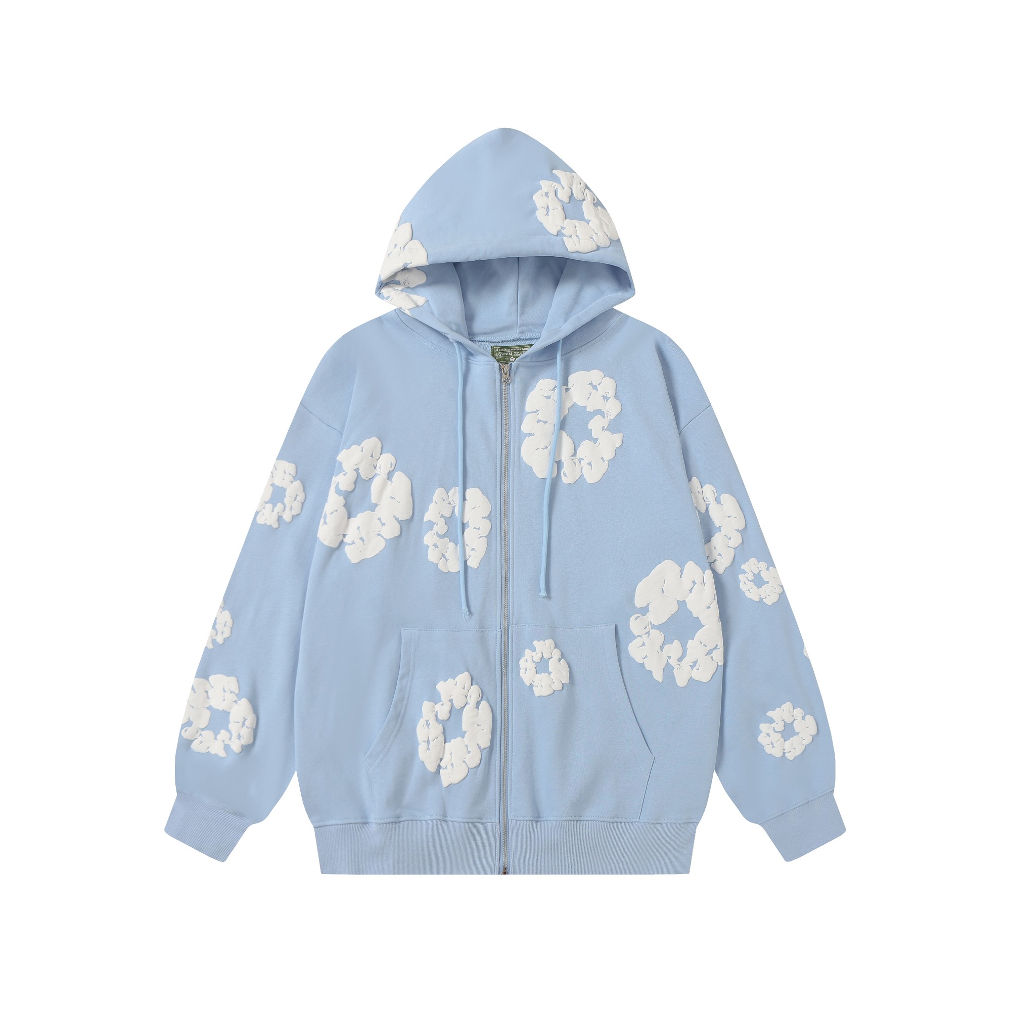 Denim Tears Cotton Wreath Zip Hoodie  - EUR FASHION