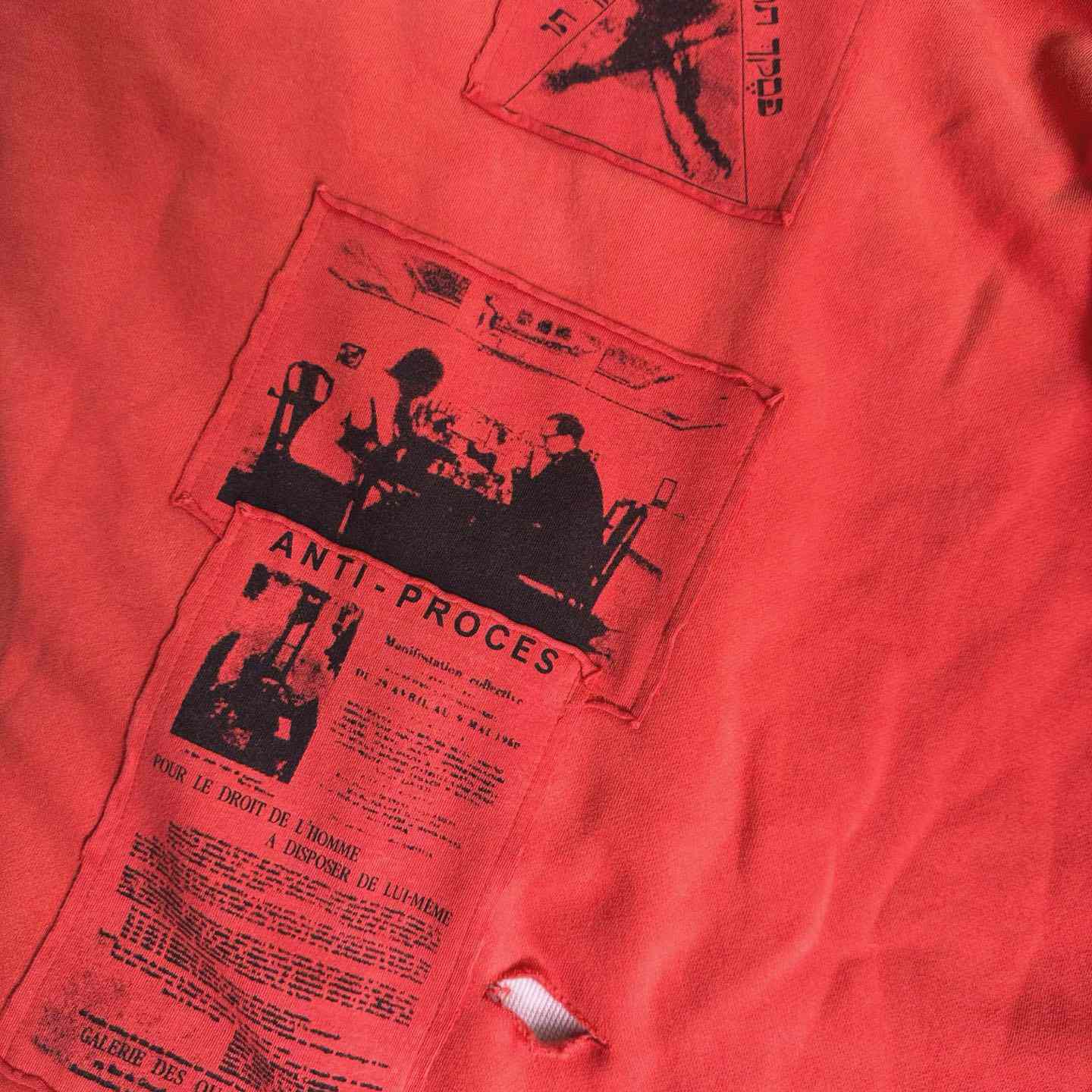 Enfants Riches Déprimés Anti Proces Thermal Lined Zip Hoodie 'Pompeian Red' - EUR FASHION