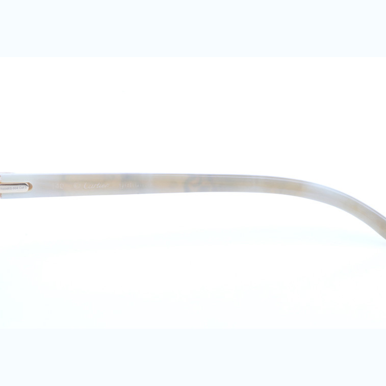 Cartier CT_3524012 Shell Mix White Buffalo Sunglasses In Gold Gradient Blue - EUR FASHION