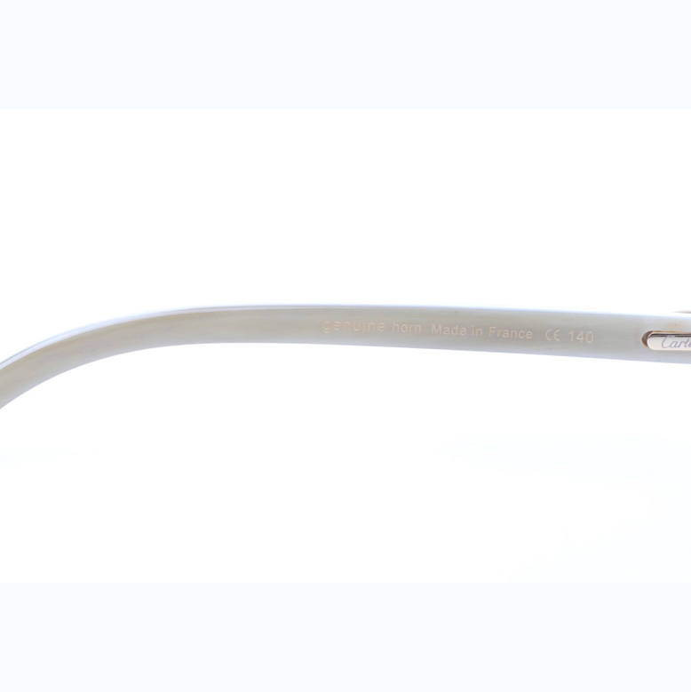 Cartier CT_3524012 Shell Mix White Buffalo Sunglasses In Gold Gradient Blue - EUR FASHION
