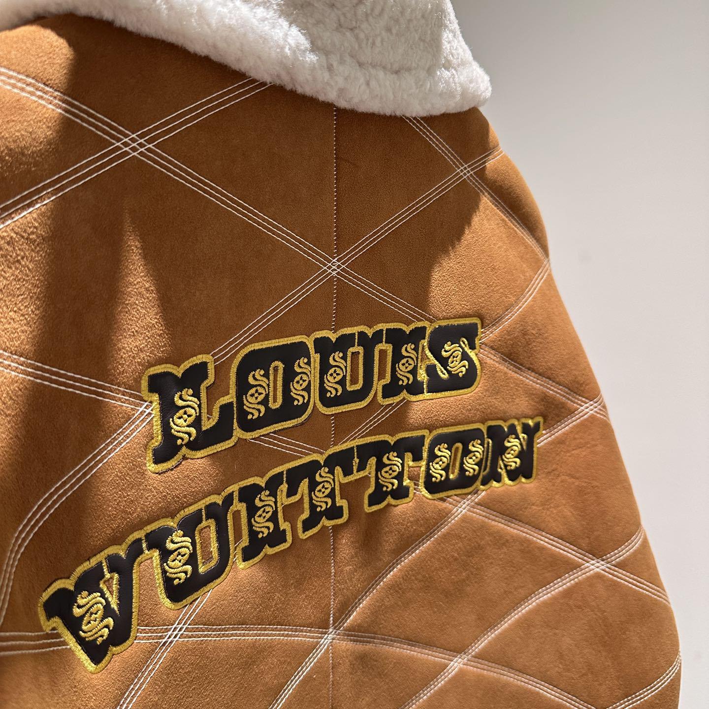 Louis Vuitton Embroidered Shearling Workwear Blouson - EUR FASHION