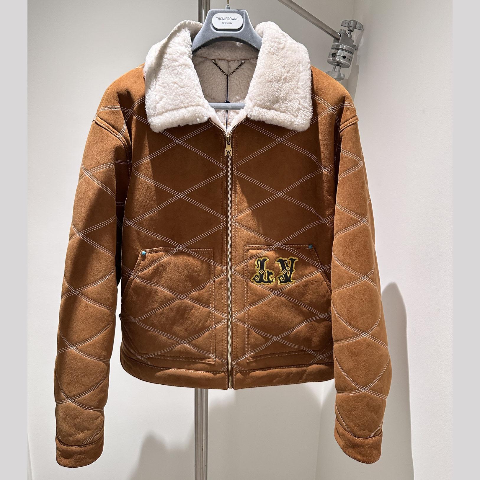 Louis Vuitton Embroidered Shearling Workwear Blouson - EUR FASHION
