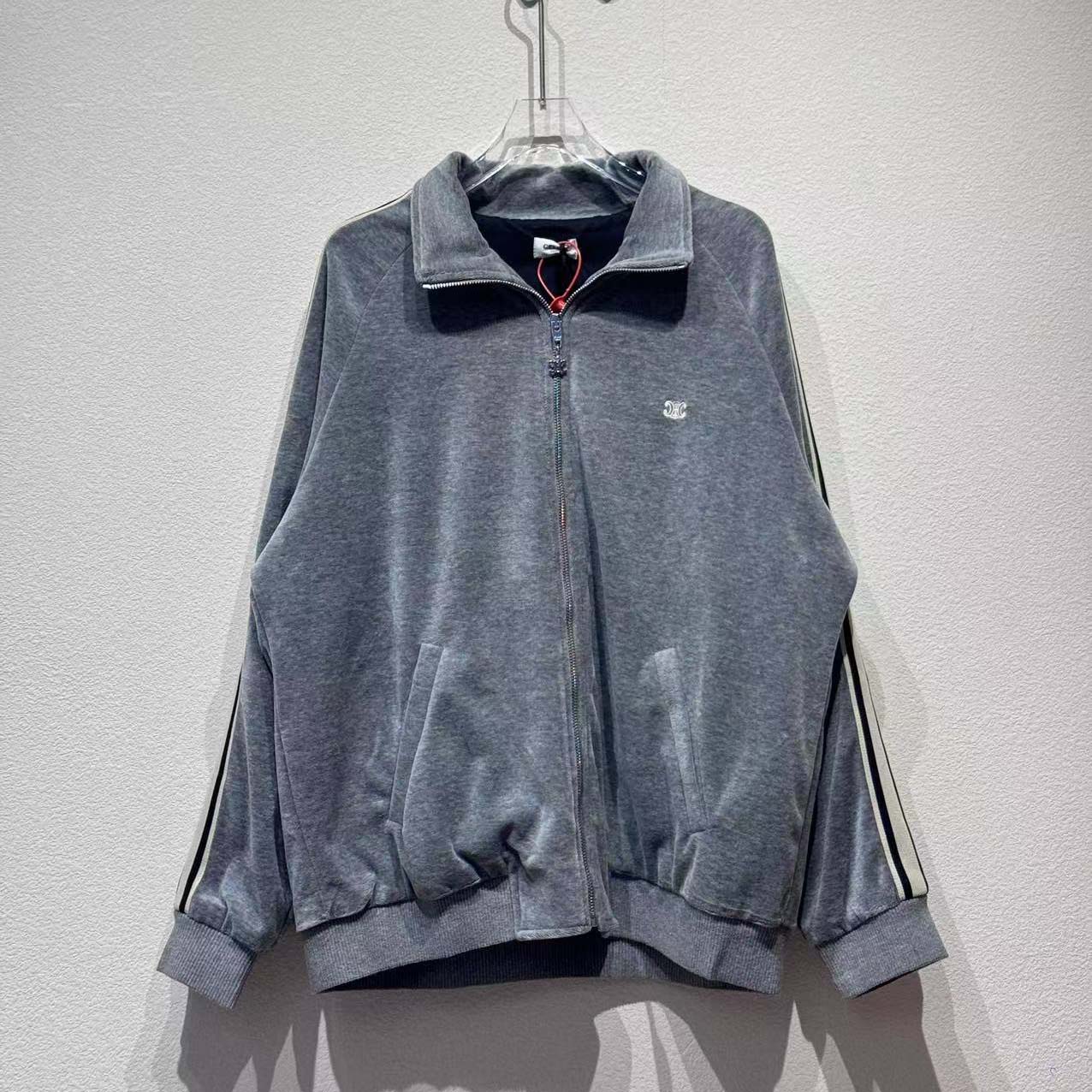 Celine Tracksuit Jacket In Velvet Cotton - EUR FASHION