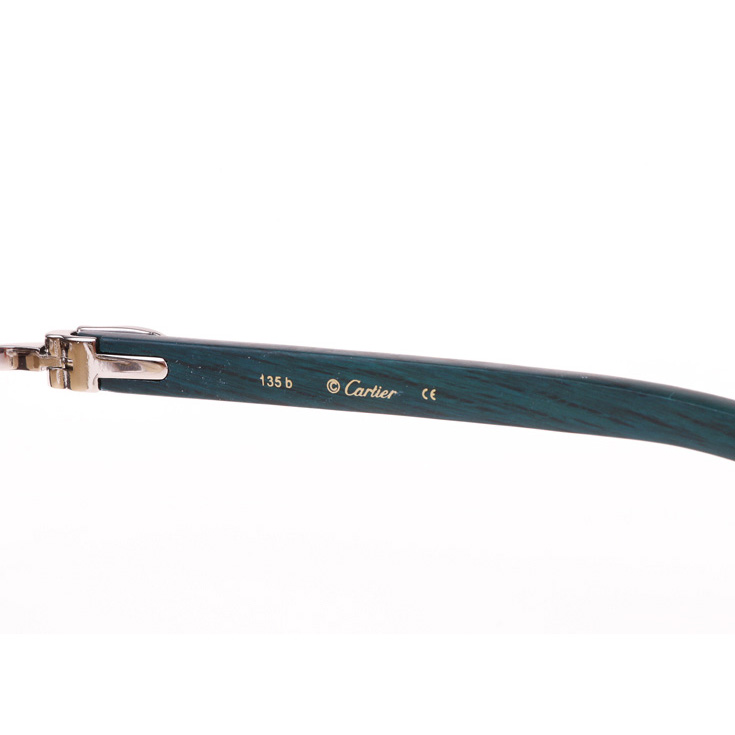 Cartier CT_3524012 Green Wood Sunglasses In Silver Brown - EUR FASHION