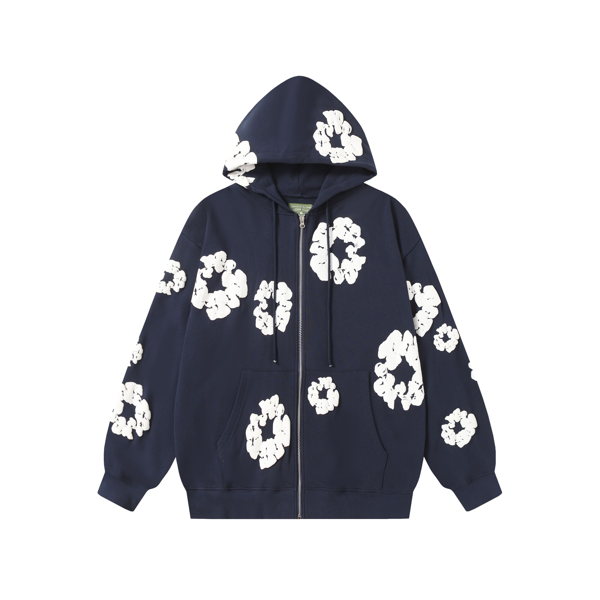Denim Tears Cotton Wreath Zip Hoodie  - EUR FASHION