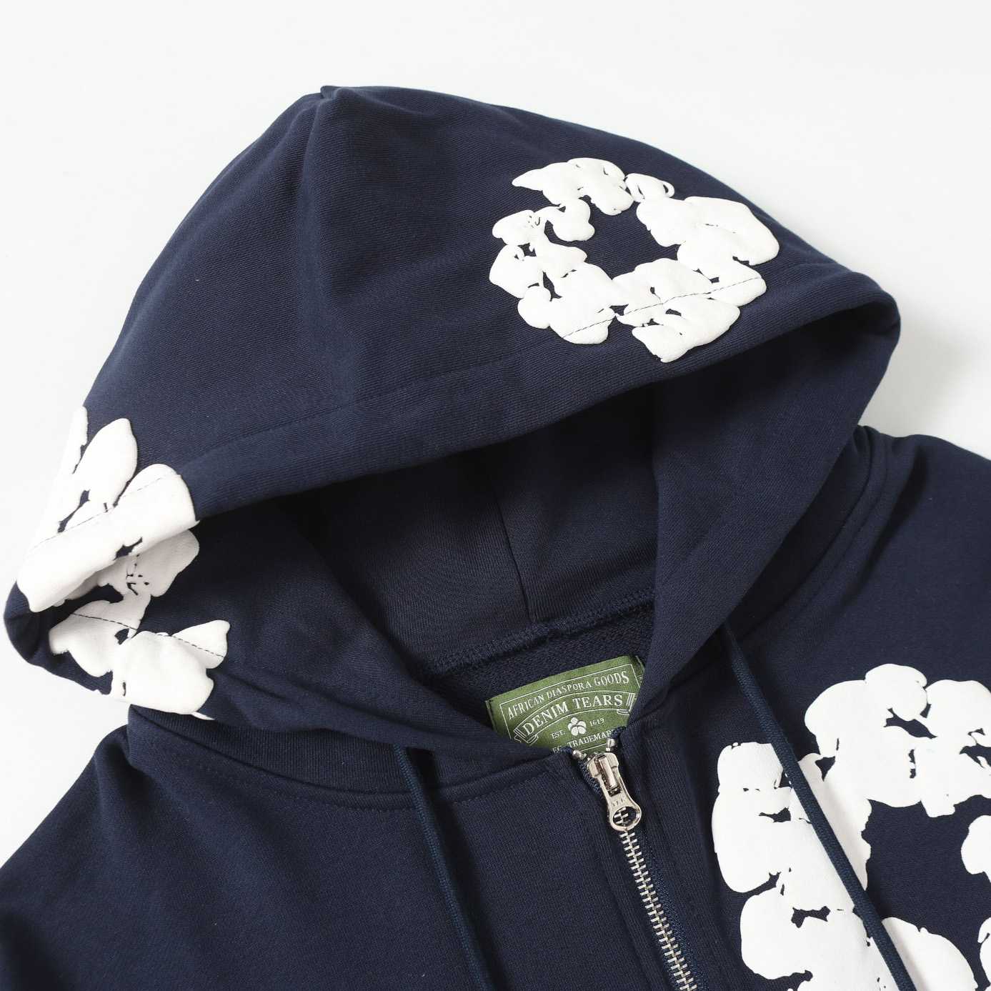 Denim Tears Cotton Wreath Zip Hoodie  - EUR FASHION