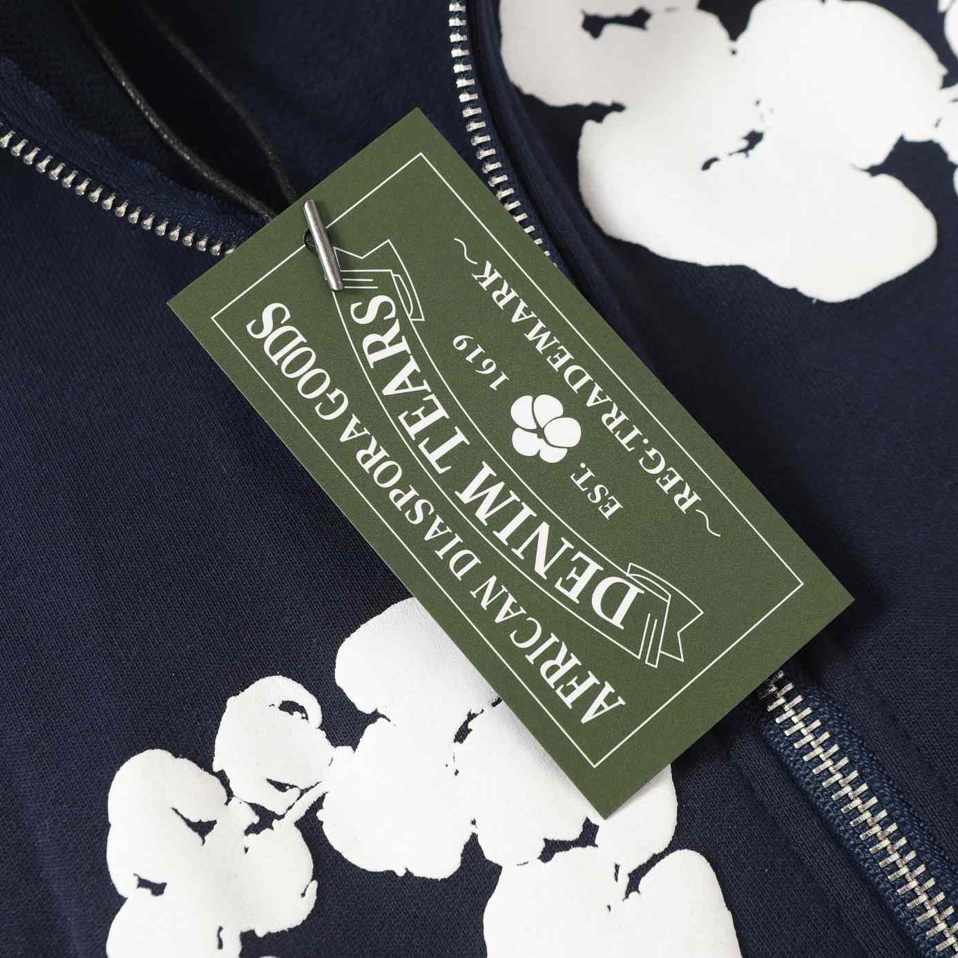 Denim Tears Cotton Wreath Zip Hoodie  - EUR FASHION