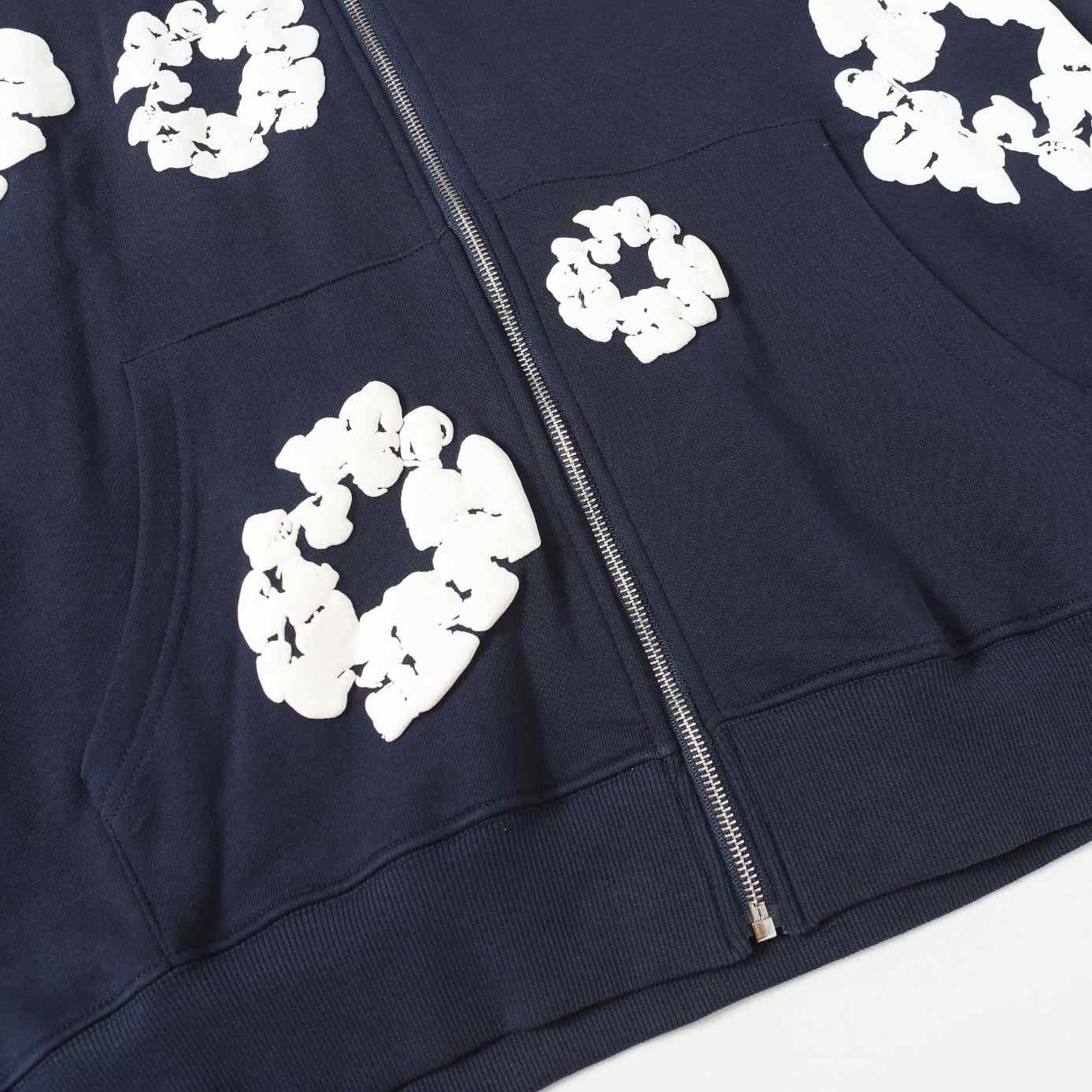 Denim Tears Cotton Wreath Zip Hoodie  - EUR FASHION