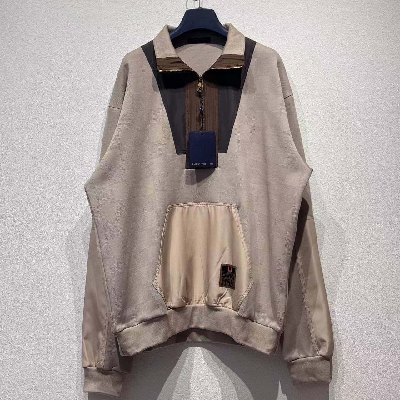 Louis Vuitton Damier Hybrid Half-Zip Workwear Pullover   1AIMK2 - EUR FASHION