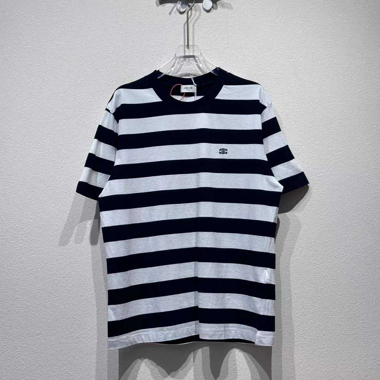 Celine Triomphe Loose T-shirt In Cotton Jersey - EUR FASHION