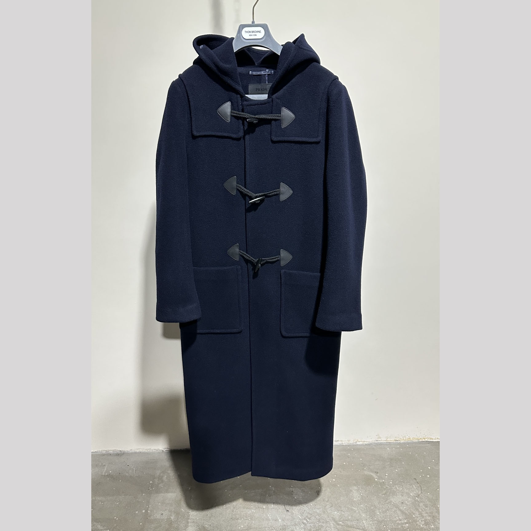 Prada Double-breasted Wool Duffle Coat - EUR FASHION