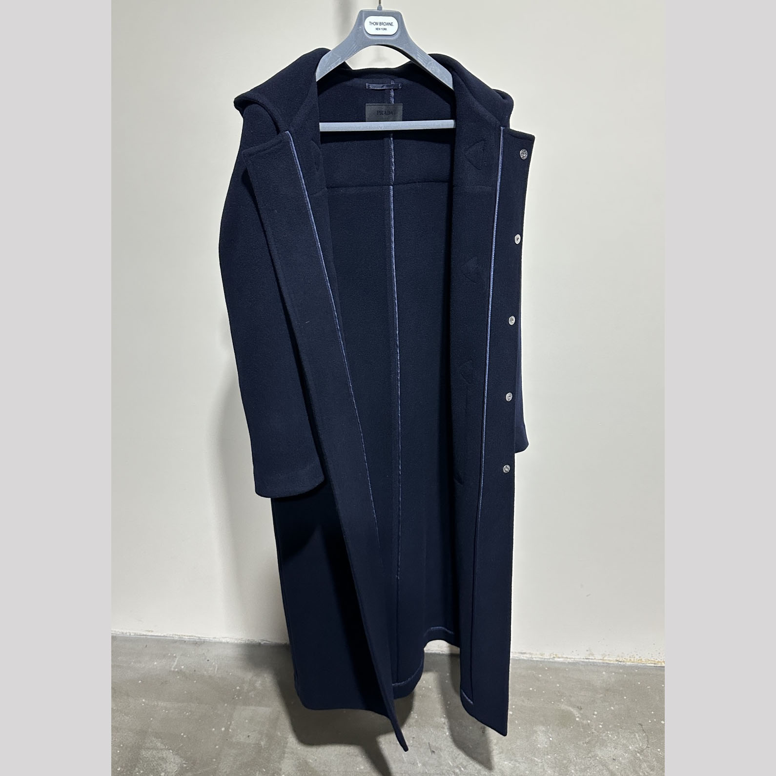 Prada Double-breasted Wool Duffle Coat - EUR FASHION