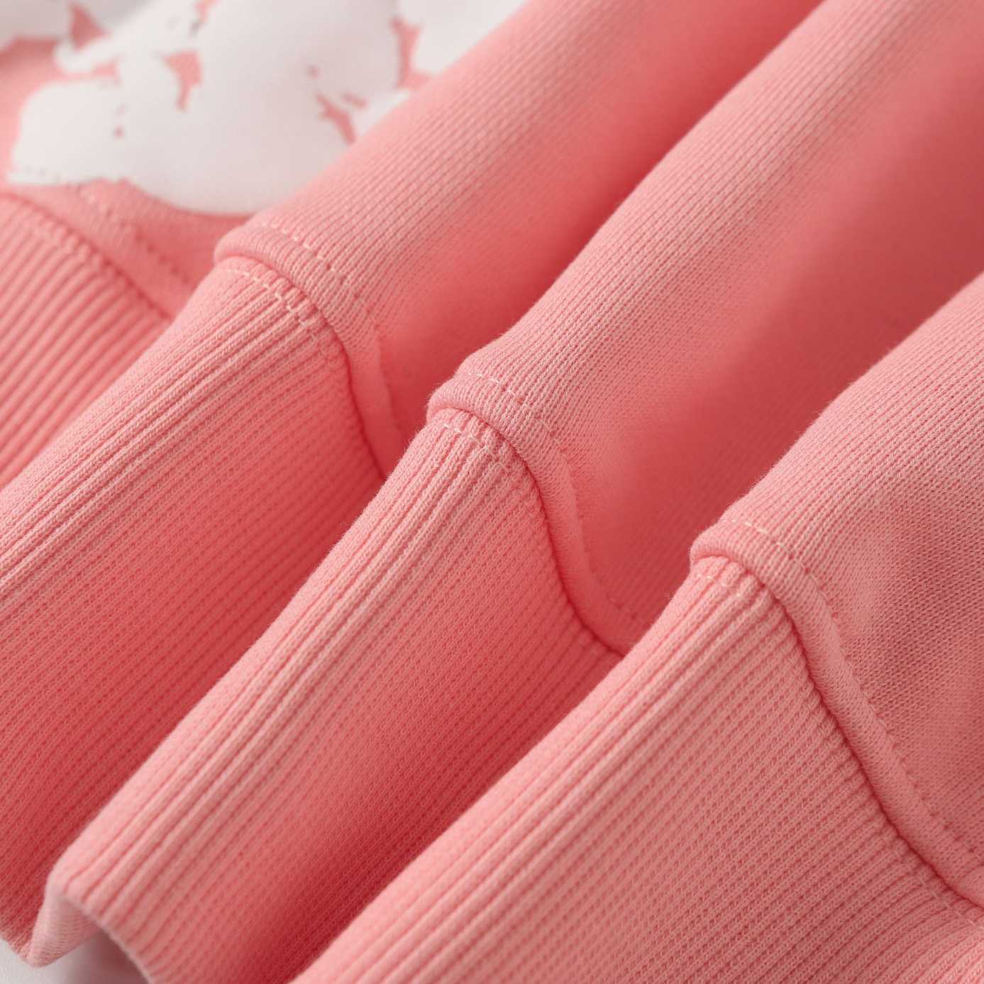 Denim Tears Cotton Wreath Zip Hoodie Pink - EUR FASHION