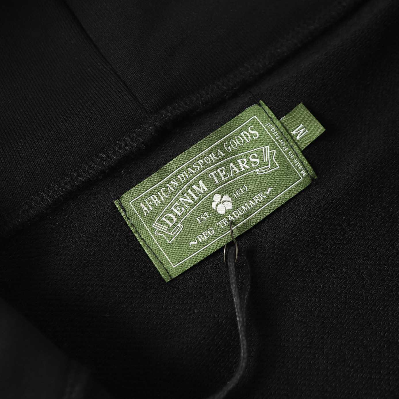 Denim Tears Cotton Wreath Zip Hoodie Black - EUR FASHION