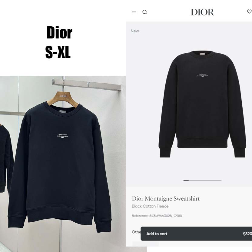 Dior Montaigne Sweatshirt   - EUR FASHION