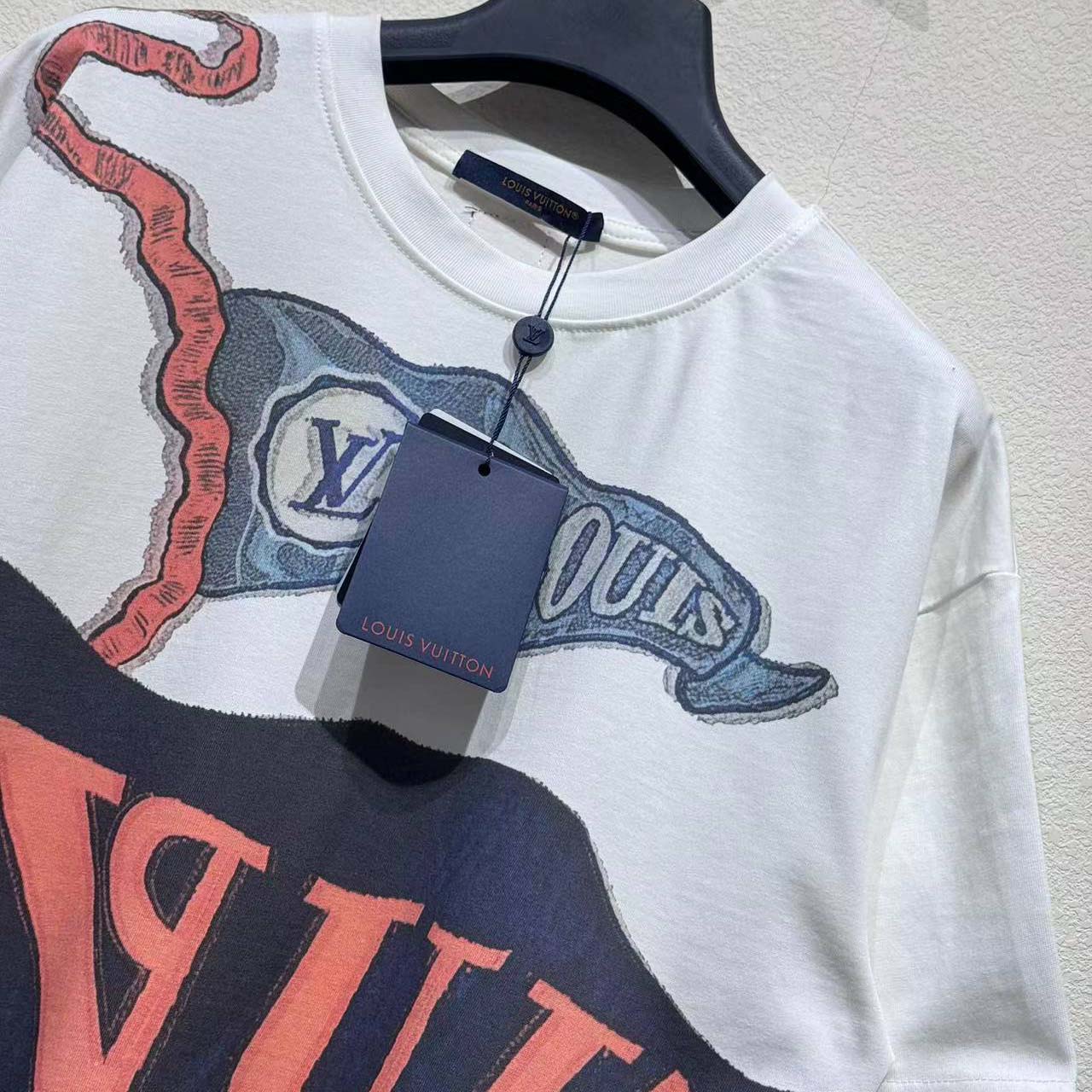 Louis Vuitton Intarsia Graphic T-Shirt   1AIHZZ - EUR FASHION