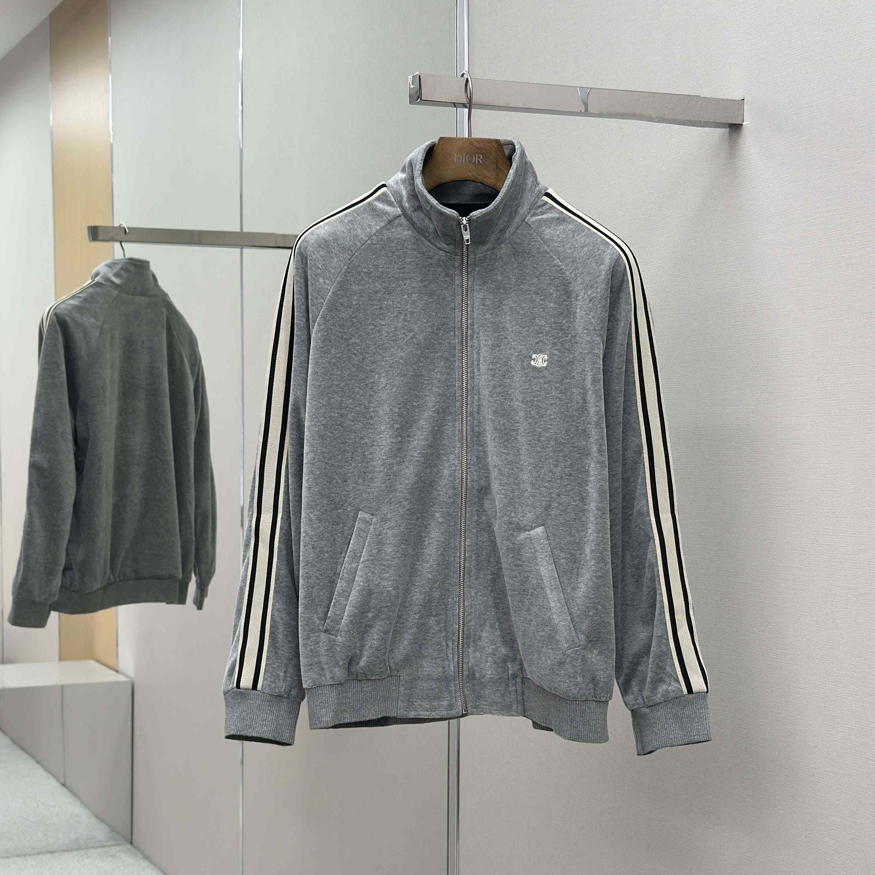 Celine Tracksuit Jacket In Velvet Cotton - EUR FASHION