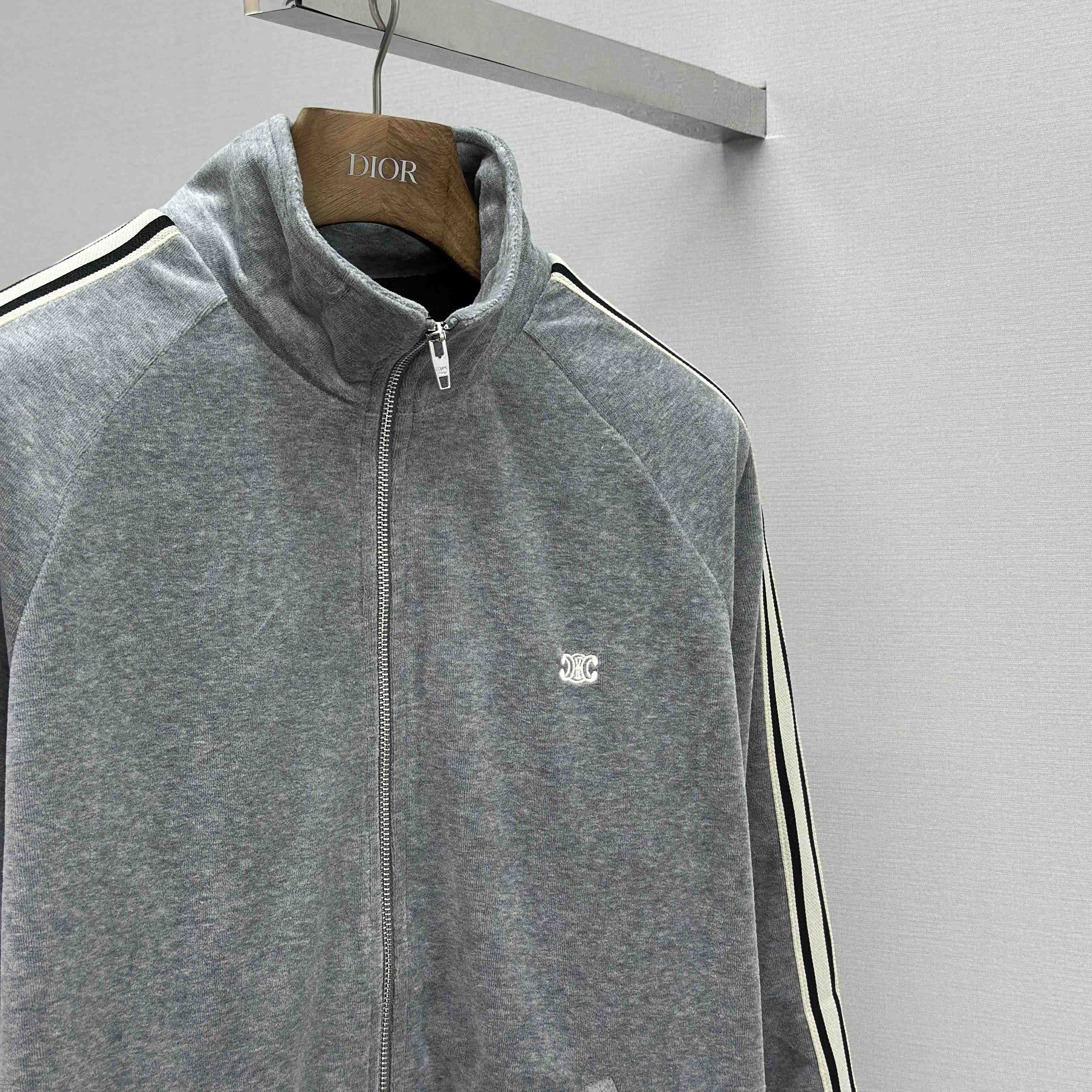 Celine Tracksuit Jacket In Velvet Cotton - EUR FASHION