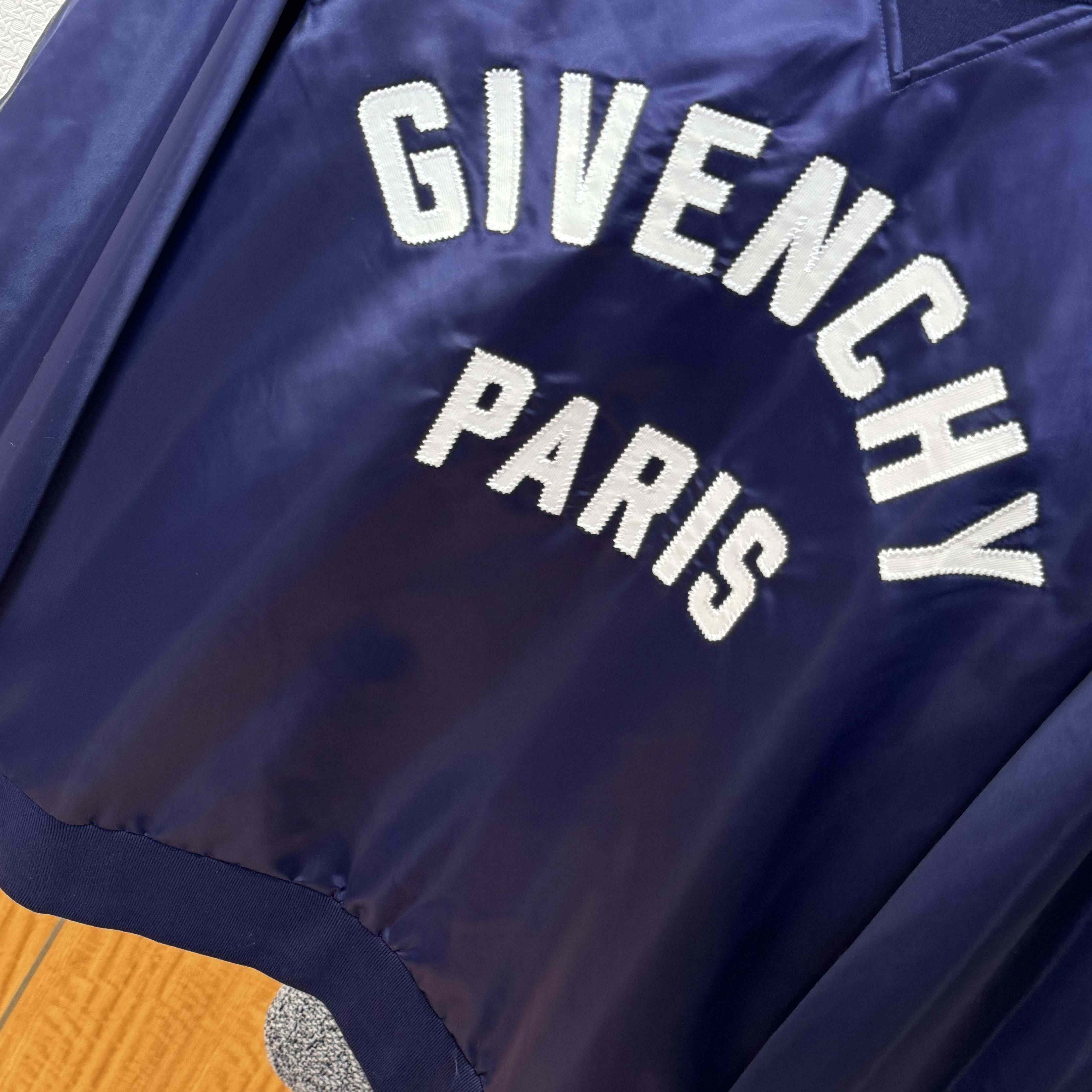 Givenchy Sweatshirt In Satin With Givenchy Paris Embroidery - EUR FASHION