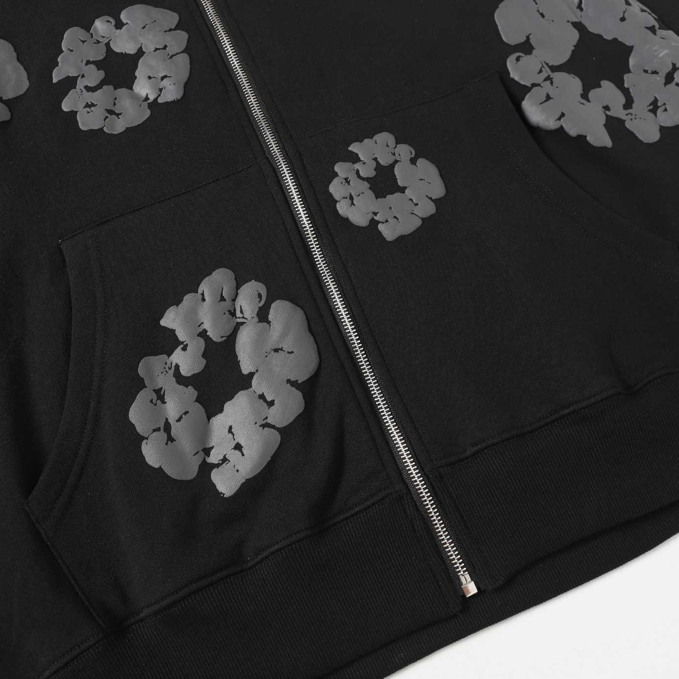 Denim Tears Cotton Wreath Zip Hoodie  - EUR FASHION