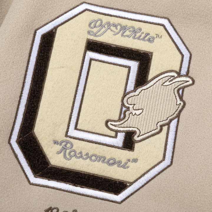 Off-White AC Milan Patch Varsity Jacket - EUR FASHION