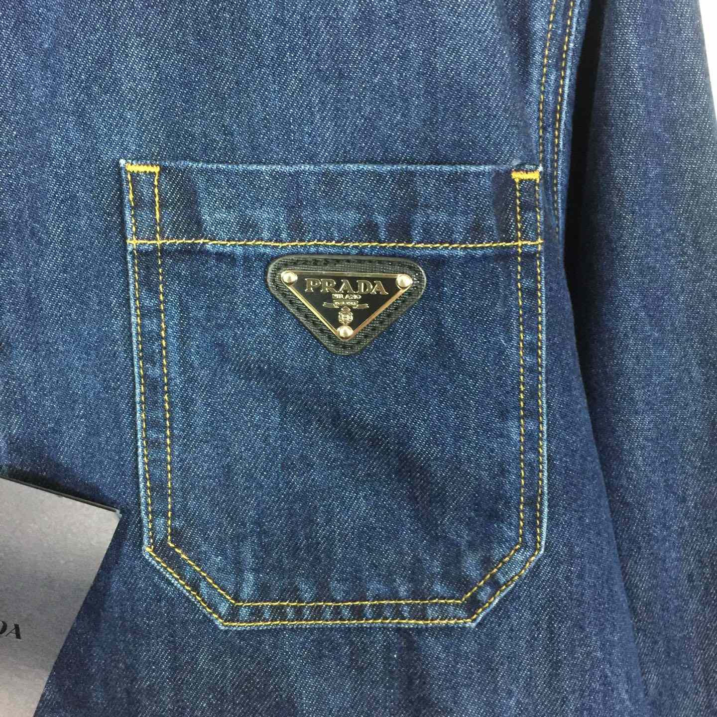 Prada Light Denim Zipper Jacket - EUR FASHION
