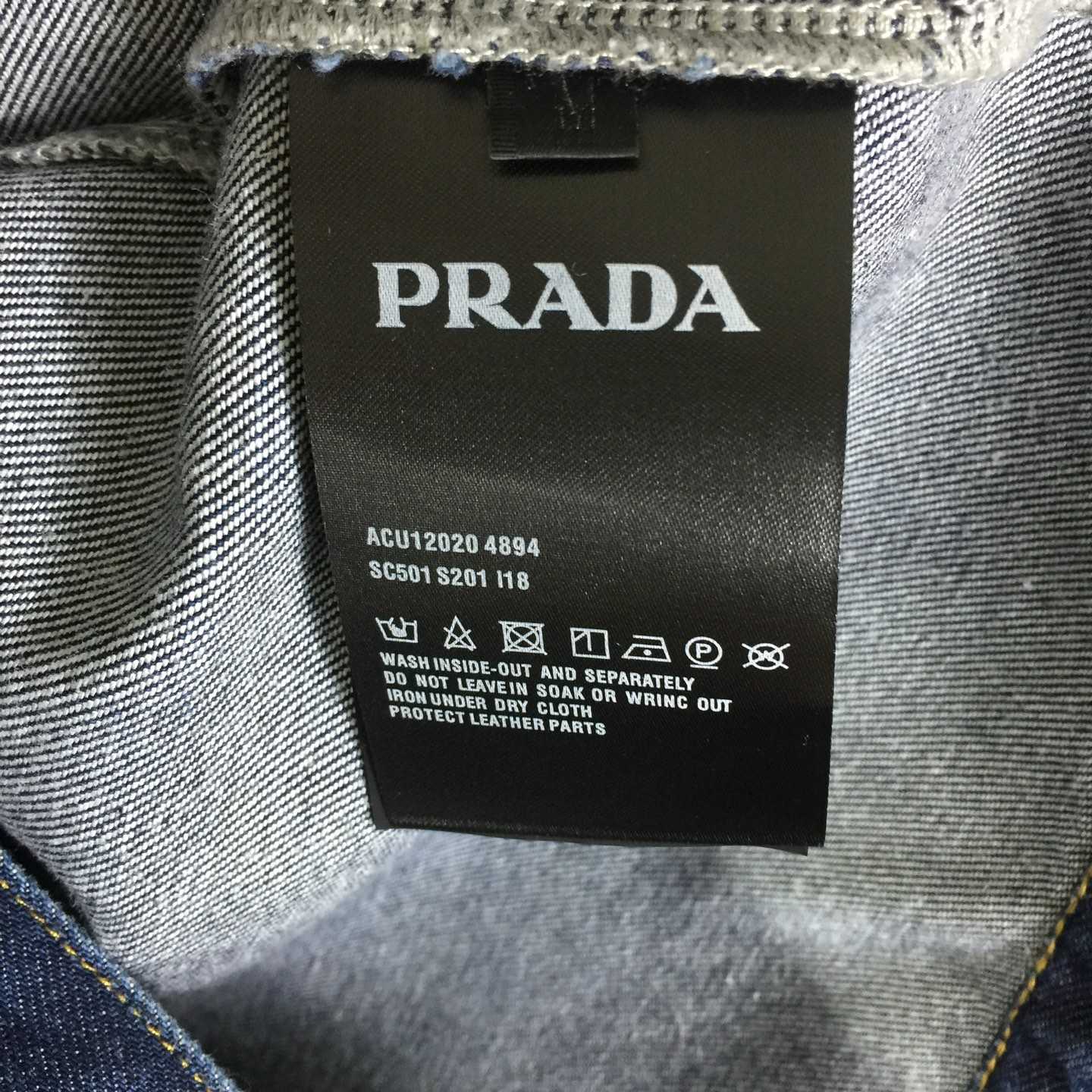 Prada Light Denim Zipper Jacket - EUR FASHION
