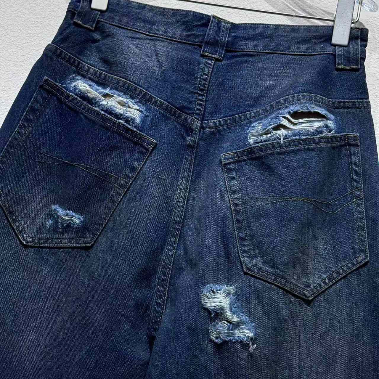 Balenciaga Baggy Pants In Blue Denim - EUR FASHION