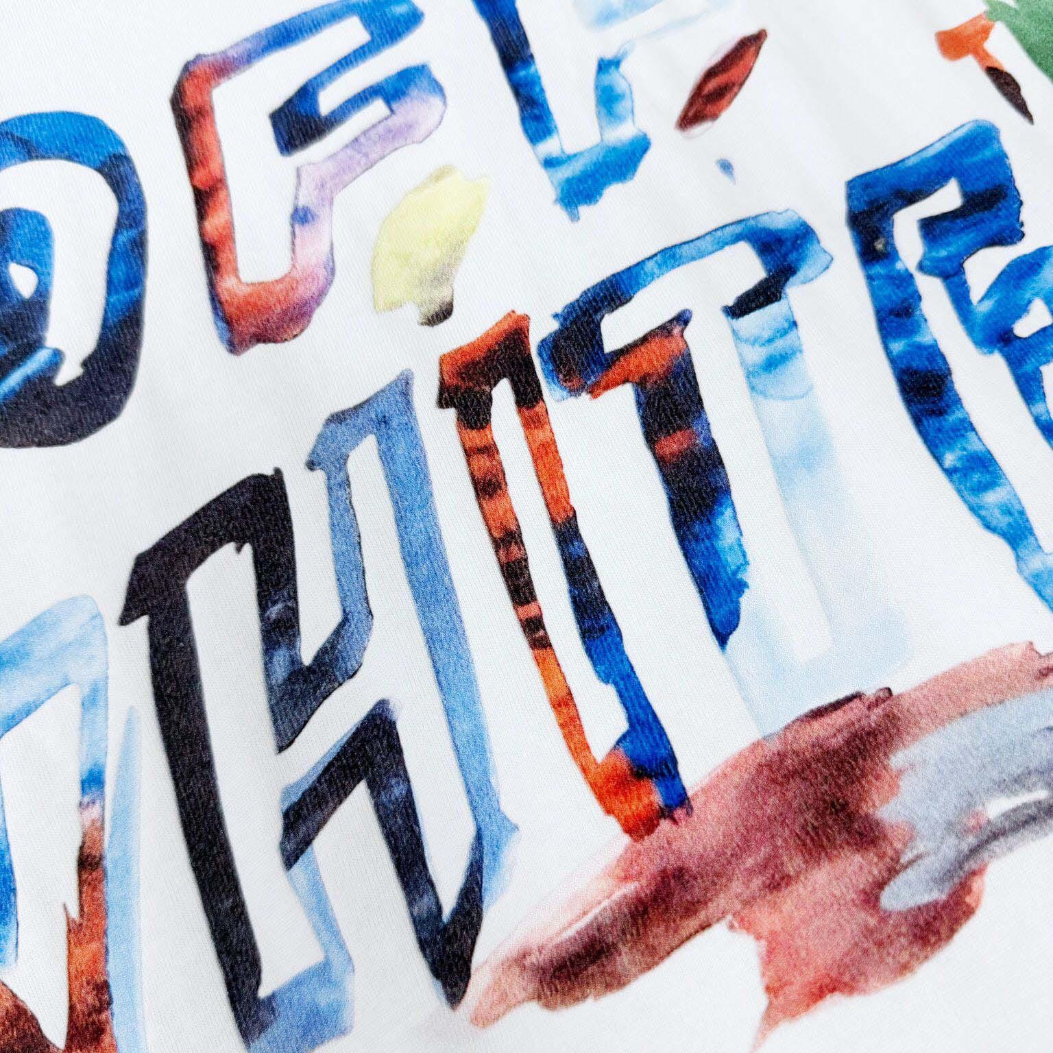 Off-White Boys Watercolour T-Shirt In White - EUR FASHION