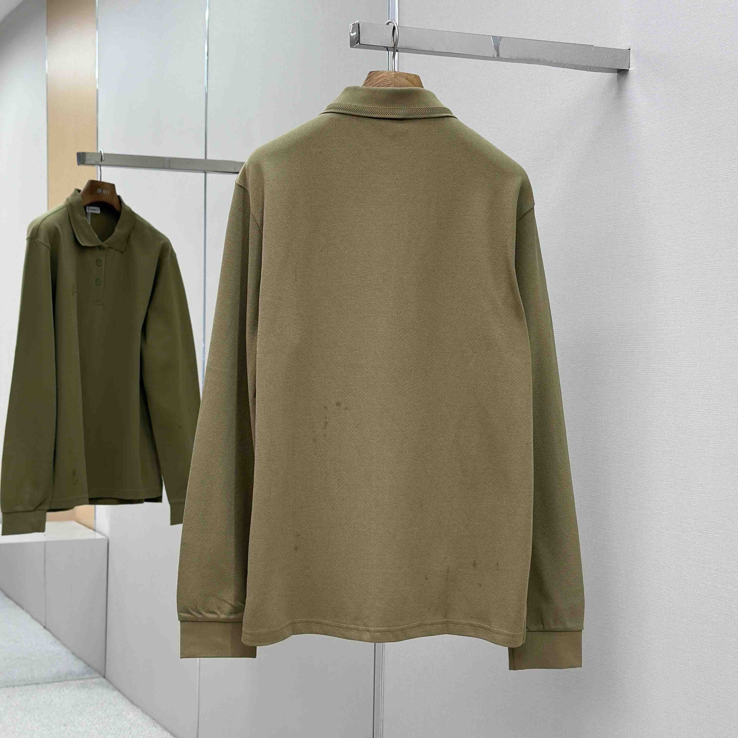 Burberry Long-sleeve Cotton Polo Shirt - EUR FASHION