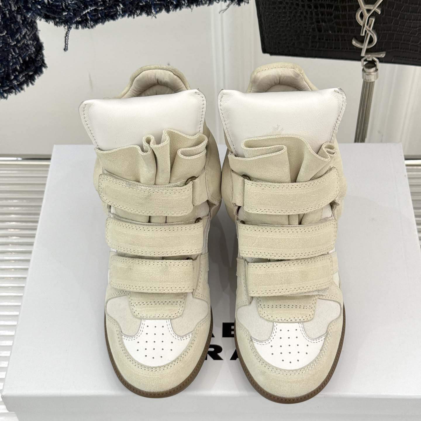 Isabel Marant Balskee High-Top Wedge Sneakers  - EUR FASHION