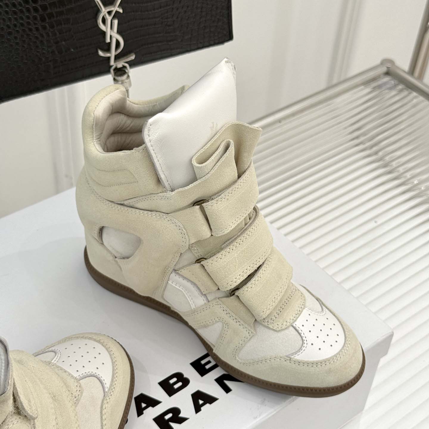 Isabel Marant Balskee High-Top Wedge Sneakers  - EUR FASHION