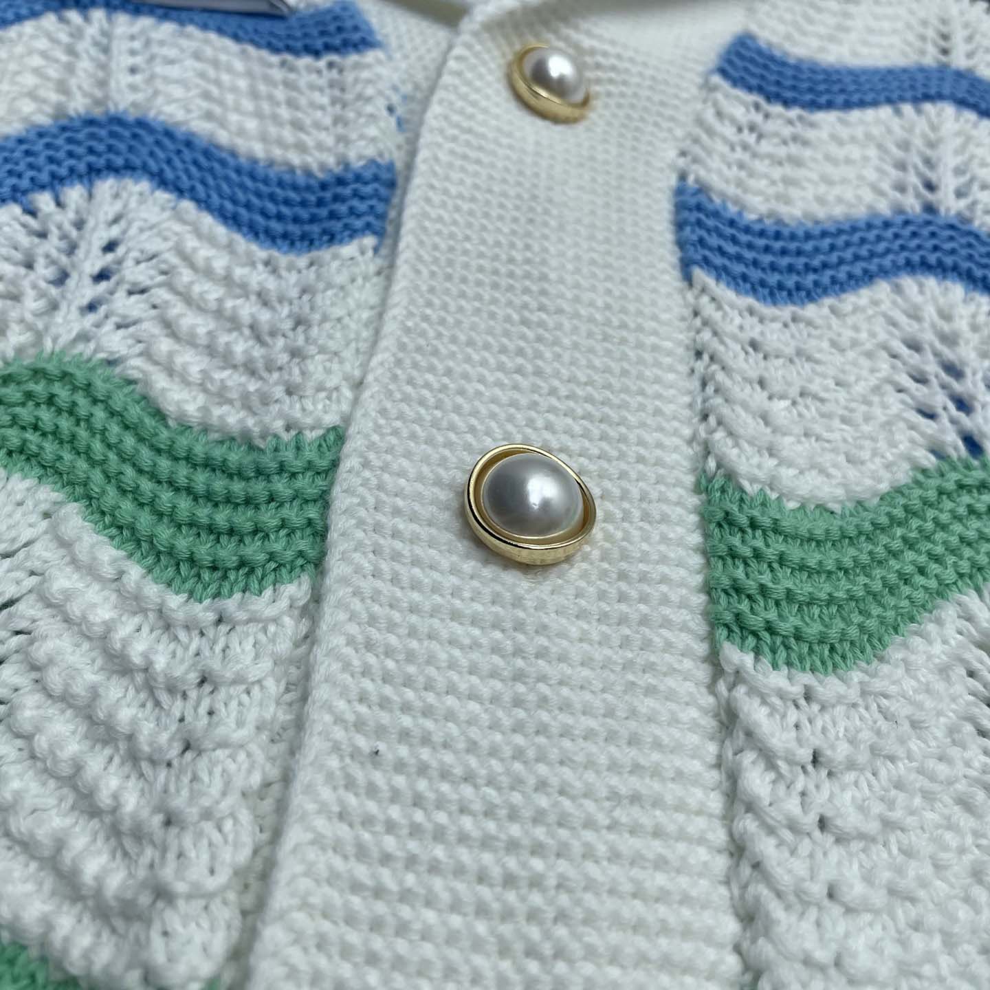 Casablanca Gradient Wave Crochet Shirt   D0107 - EUR FASHION