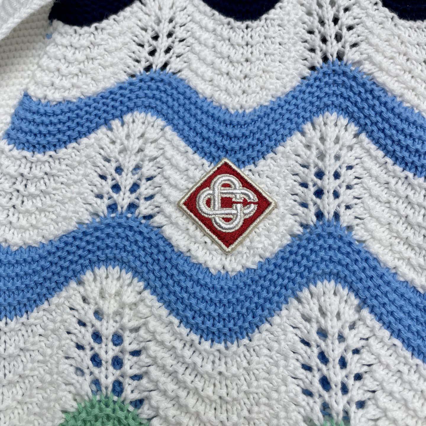 Casablanca Gradient Wave Crochet Shirt   D0107 - EUR FASHION