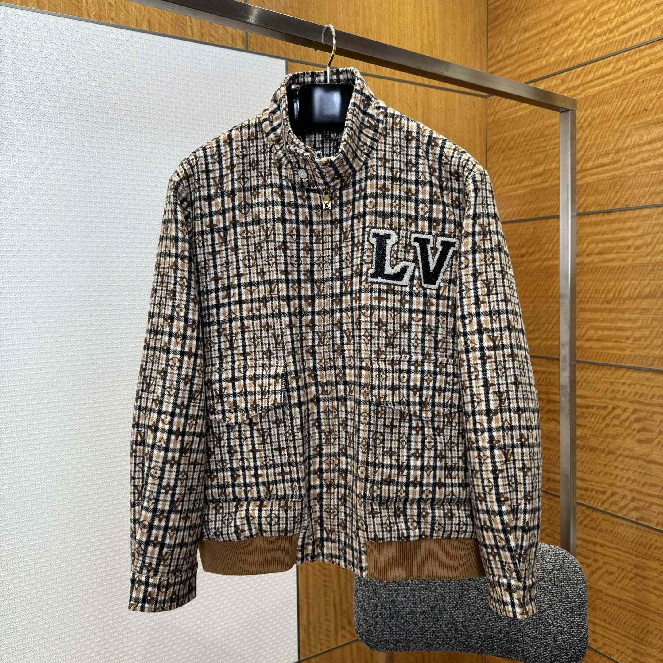 Louis Vuitton Monogram Wool Harrington Blouson   1AGIP7 - EUR FASHION
