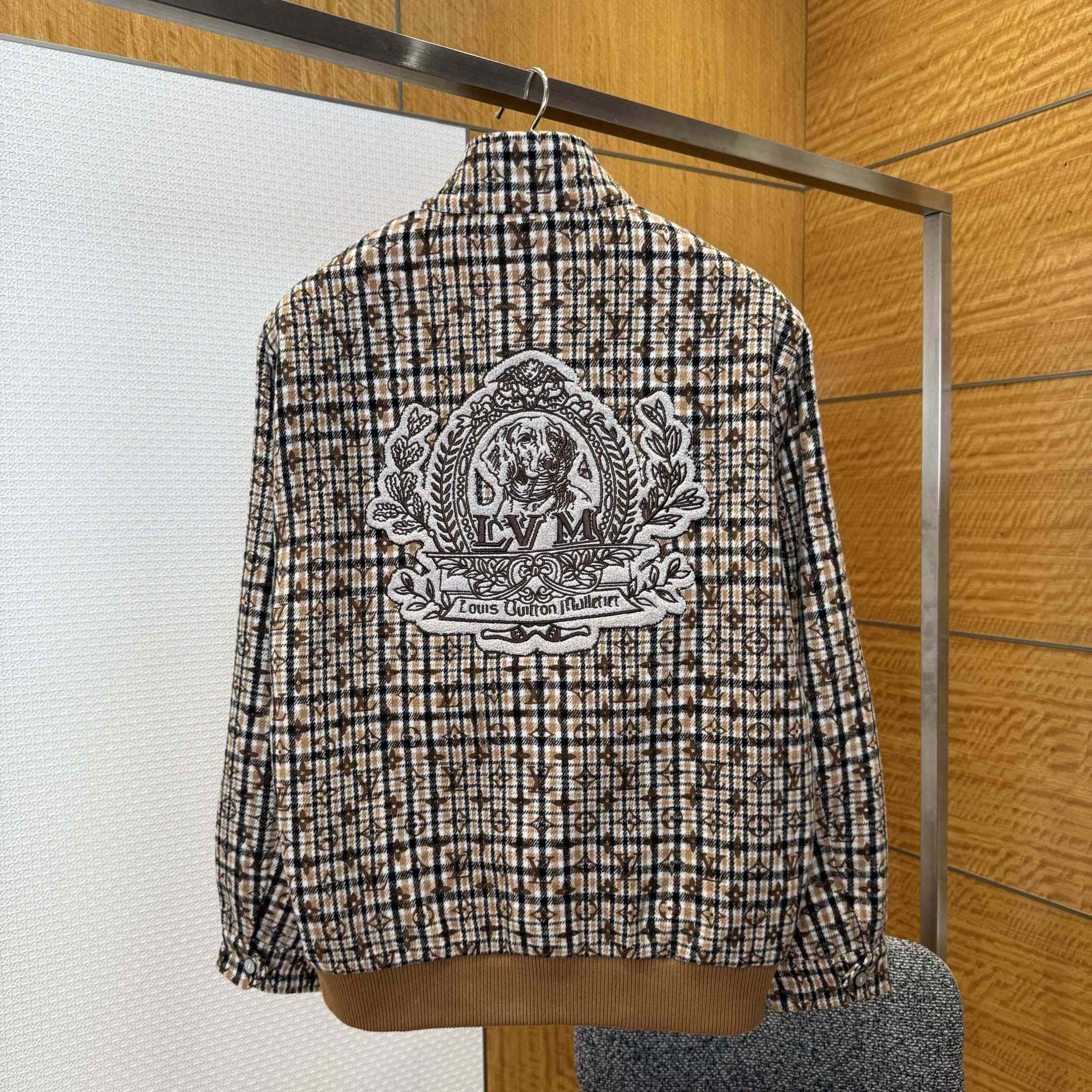 Louis Vuitton Monogram Wool Harrington Blouson   1AGIP7 - EUR FASHION