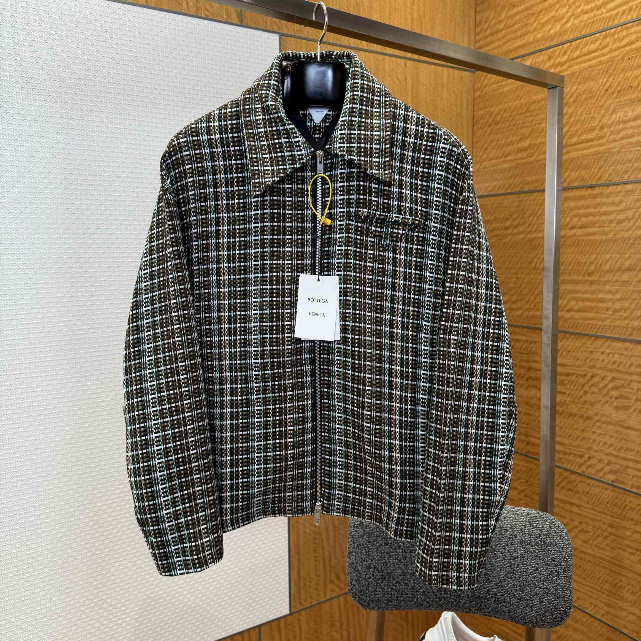 Bottega Veneta Multicolor Check Jacket - EUR FASHION