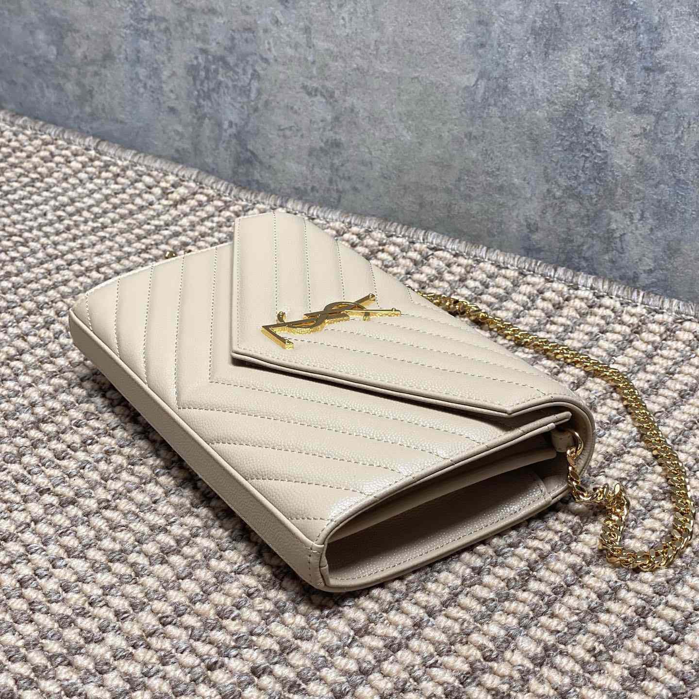 Saint Laurent Cassandre Chain Wallet In Lambskin - EUR FASHION