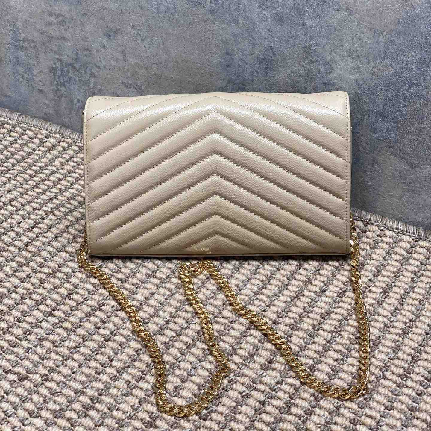 Saint Laurent Cassandre Chain Wallet In Lambskin - EUR FASHION