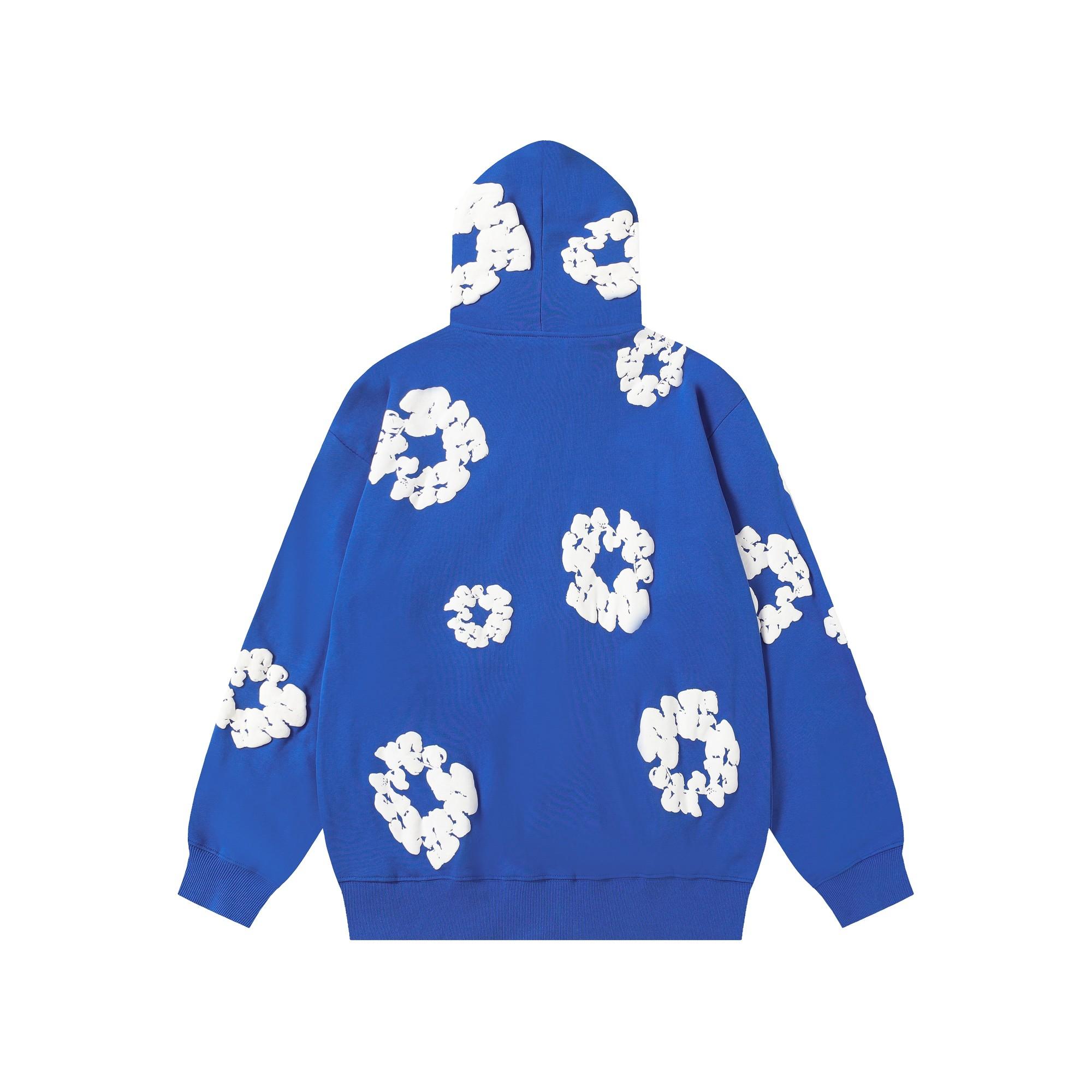 Denim Tears Cotton Wreath Zip Hoodie  - EUR FASHION