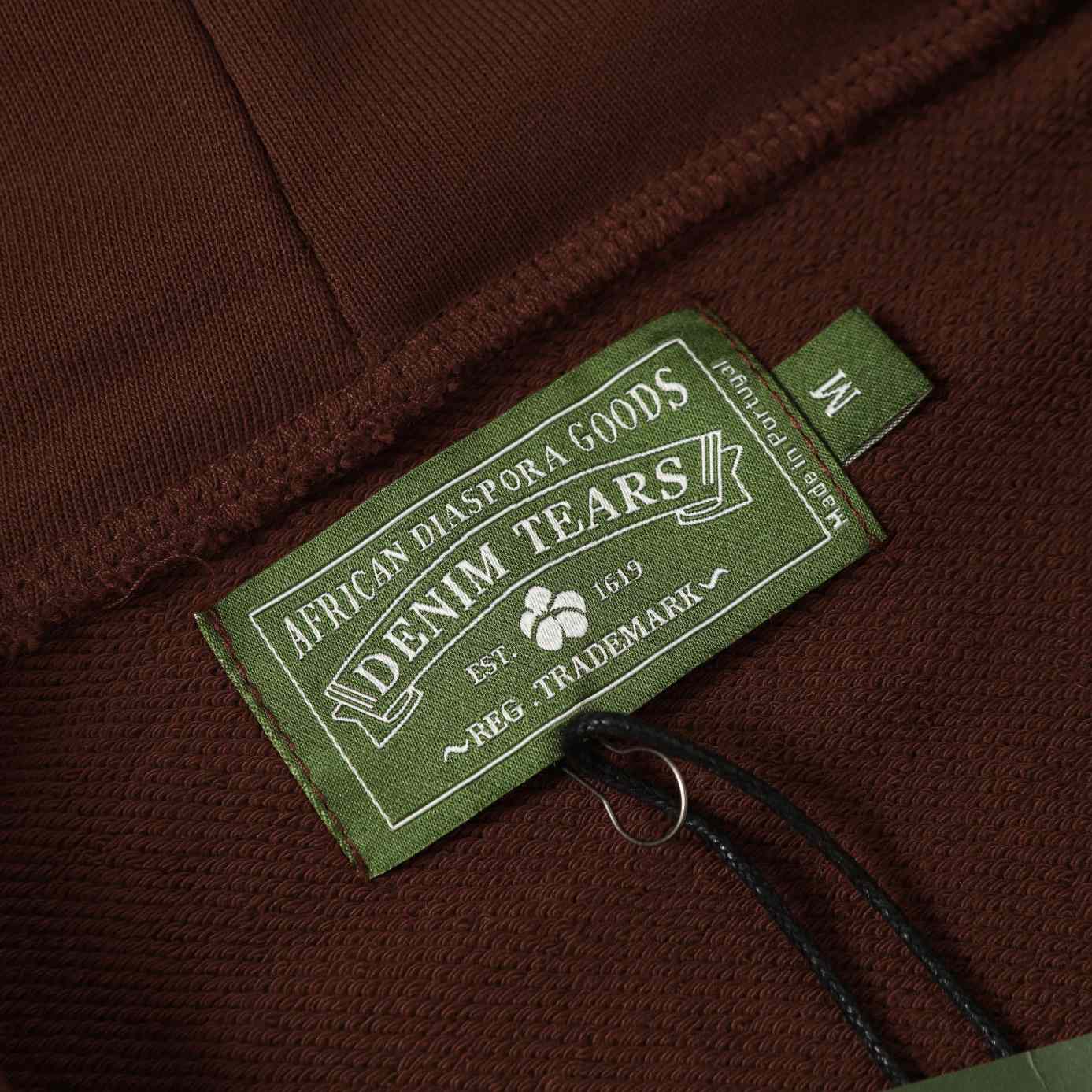 Denim Tears Cotton Wreath Zip Hoodie Brown - EUR FASHION