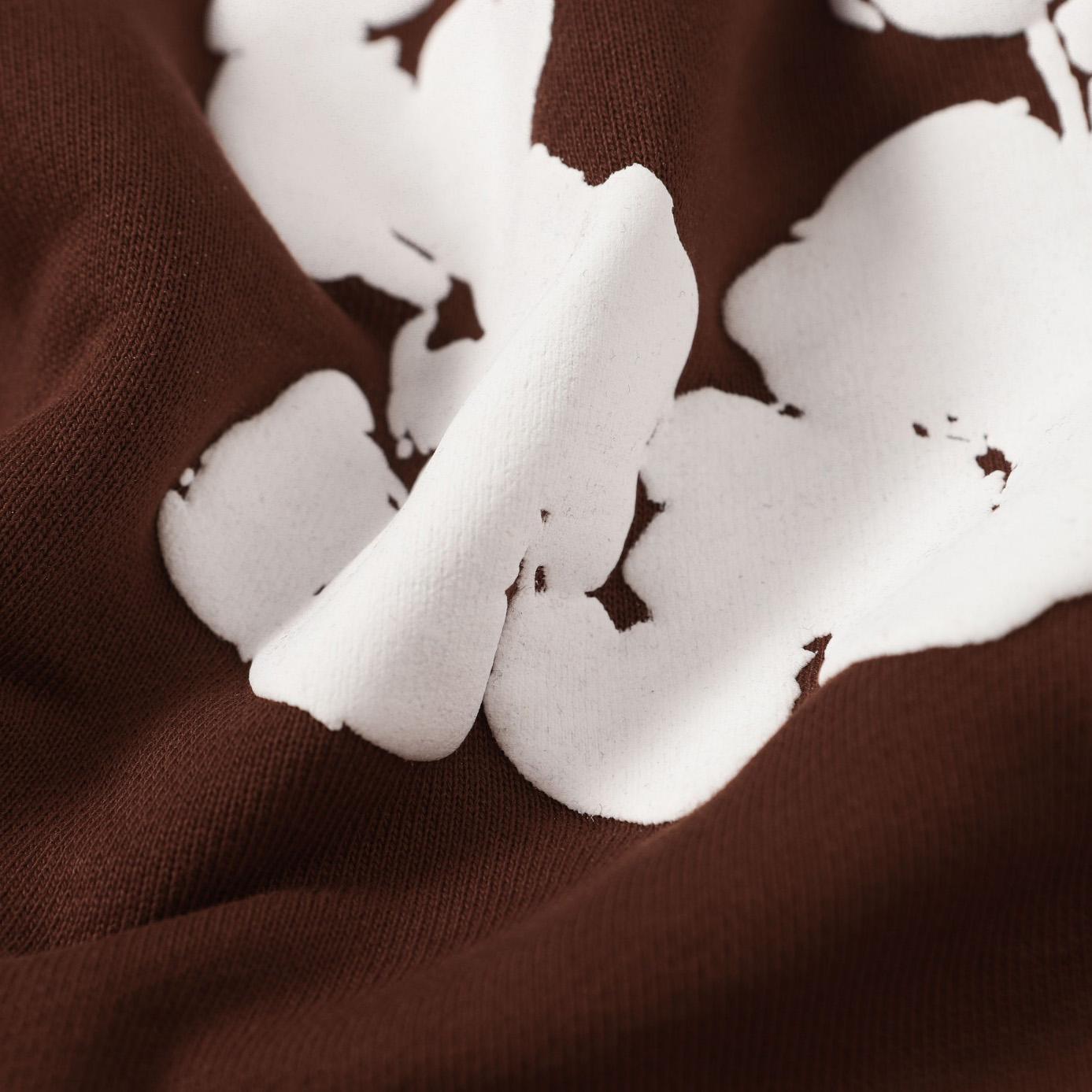 Denim Tears Cotton Wreath Zip Hoodie Brown - EUR FASHION